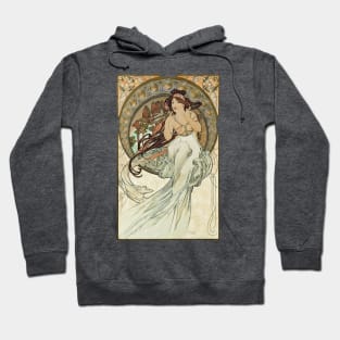 Mucha series The Arts:  Music Hoodie